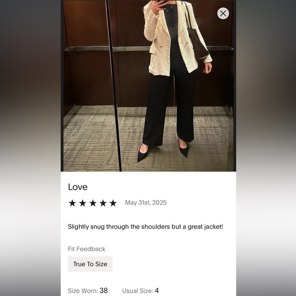 Maje Textured Cream Jacket - Picture 10 of 16